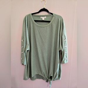 Dolman Sleeve Top with Bumpy Texture